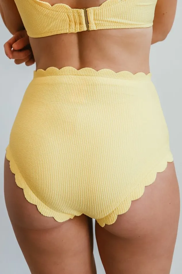 Honolulu High Waist Bikini Bottom Yellow Women Baltic Born Bikini Honolulu High Waist Bikini Bottom Yellow Women Baltic Born Bikini