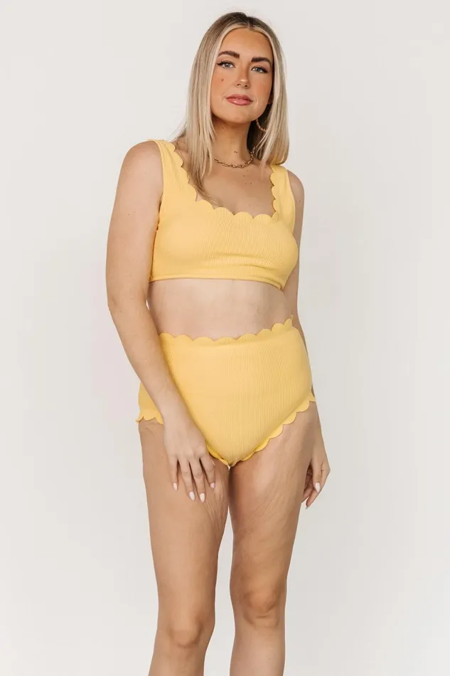 Honolulu High Waist Bikini Bottom Yellow Women Baltic Born Bikini Honolulu High Waist Bikini Bottom Yellow Women Baltic Born Bikini