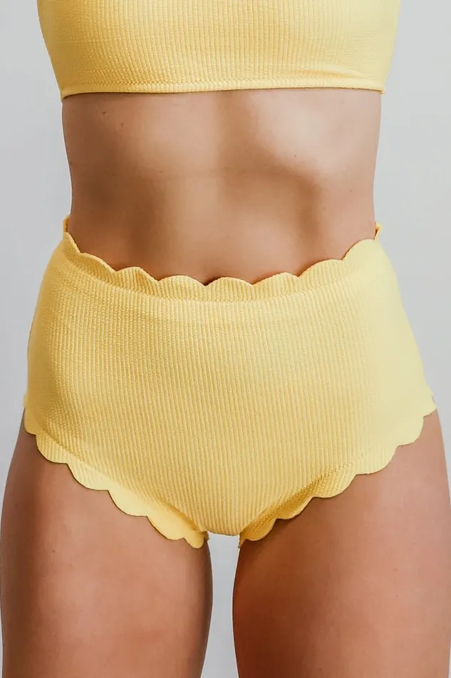 Honolulu High Waist Bikini Bottom Yellow Women Baltic Born Bikini Honolulu High Waist Bikini Bottom Yellow Women Baltic Born Bikini