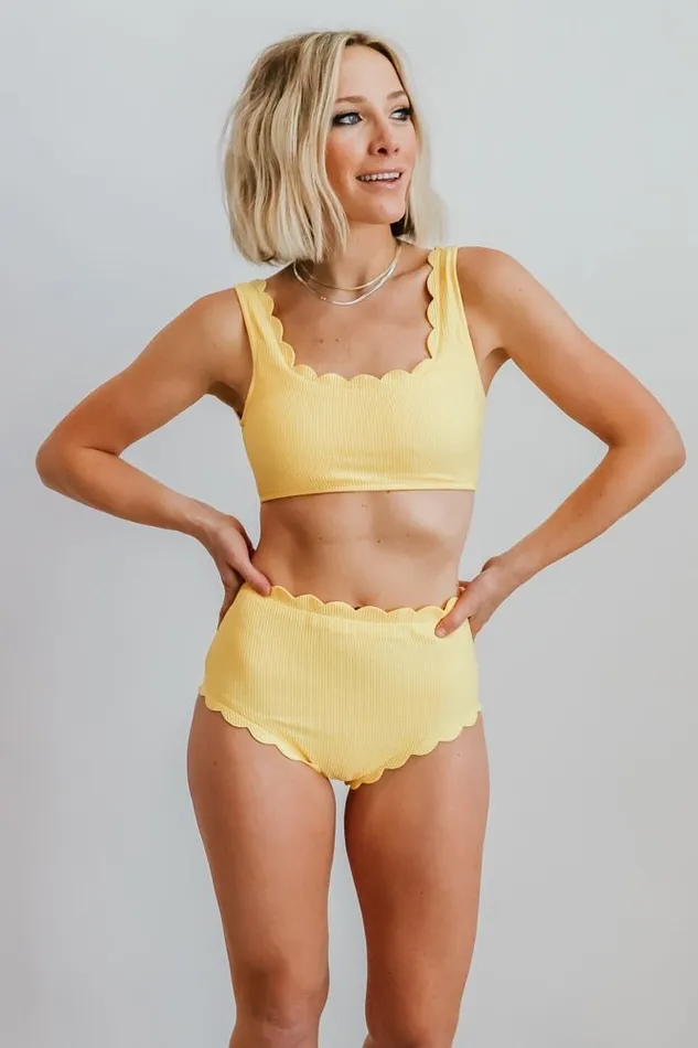 Honolulu High Waist Bikini Bottom Yellow Women Baltic Born Bikini Honolulu High Waist Bikini Bottom Yellow Women Baltic Born Bikini