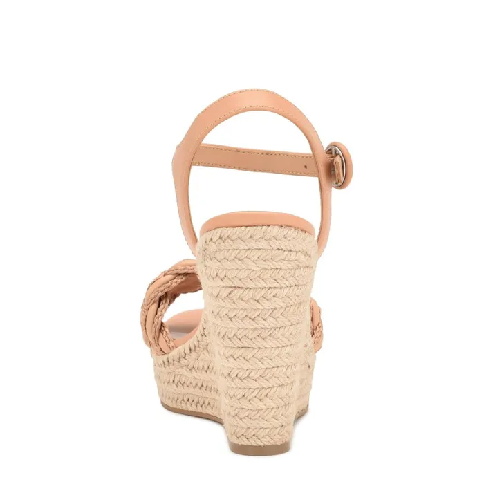 Hosana Espadrille Wedge Sandals Dark Blush Women Nine West High Heels Hosana Espadrille Wedge Sandals Dark Blush Women Nine West High Heels