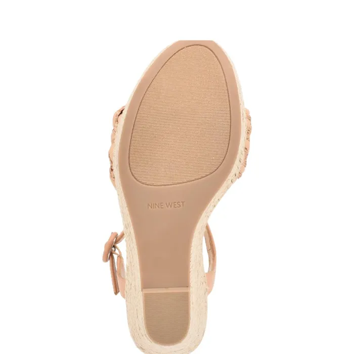 Hosana Espadrille Wedge Sandals Dark Blush Women Nine West High Heels Hosana Espadrille Wedge Sandals Dark Blush Women Nine West High Heels