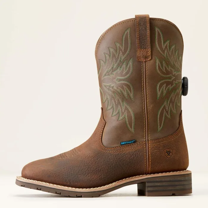 Hybrid Rancher BOA Waterproof Cowboy Boot Acorn Brown Men Ariat Western Boots Hybrid Rancher BOA Waterproof Cowboy Boot Acorn Brown Men Ariat Western Boots