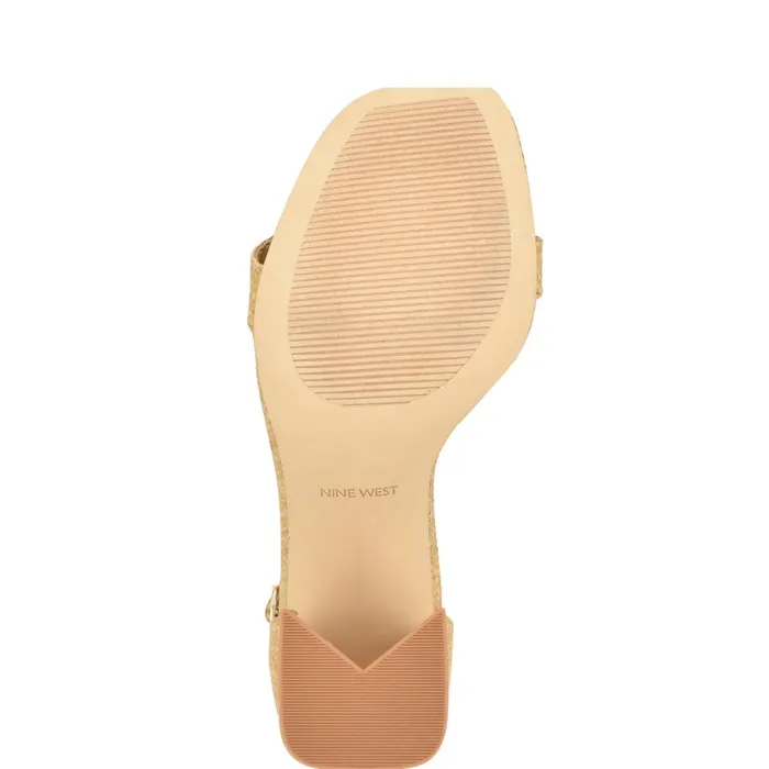 Ilea Ankle Strap Sandals Natural Raffia Women Nine West Dress Ilea Ankle Strap Sandals Natural Raffia Women Nine West Dress