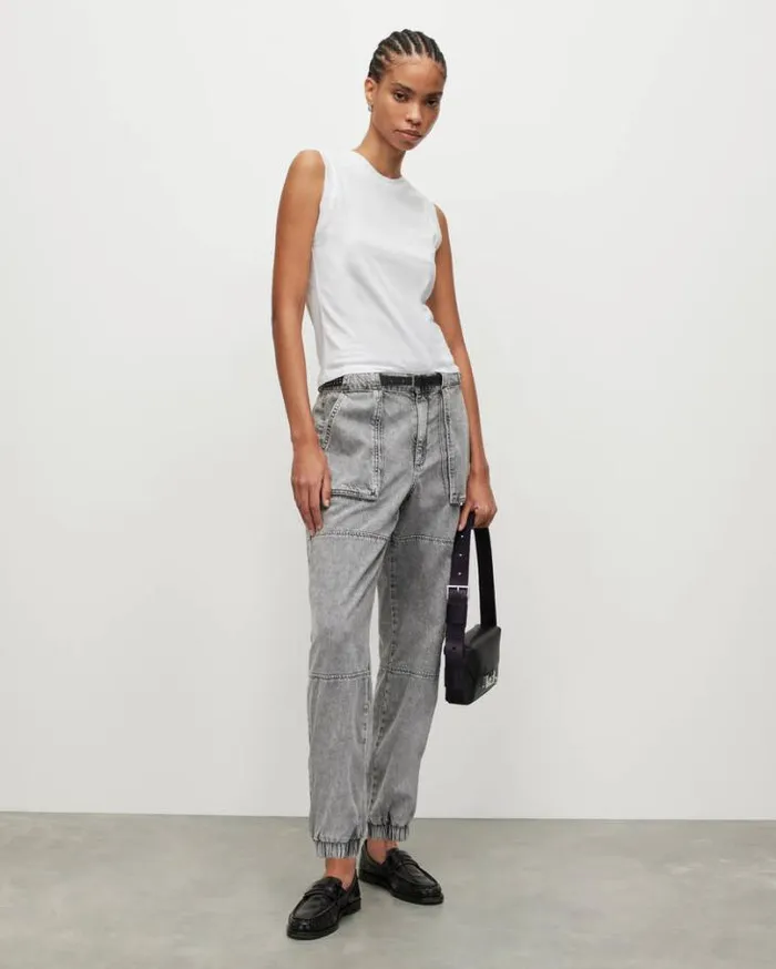 Imogen Tank Optic White Women AllSaints TShirts