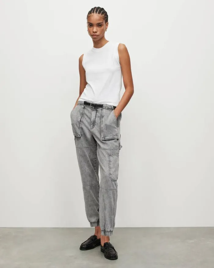 Imogen Tank Optic White Women AllSaints TShirts