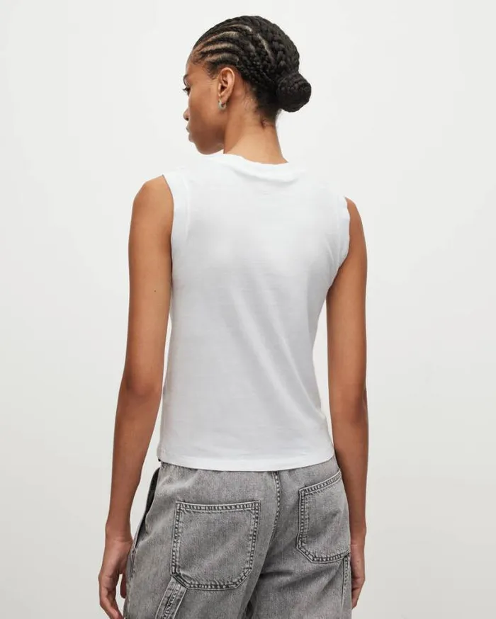 Imogen Tank Optic White Women AllSaints TShirts