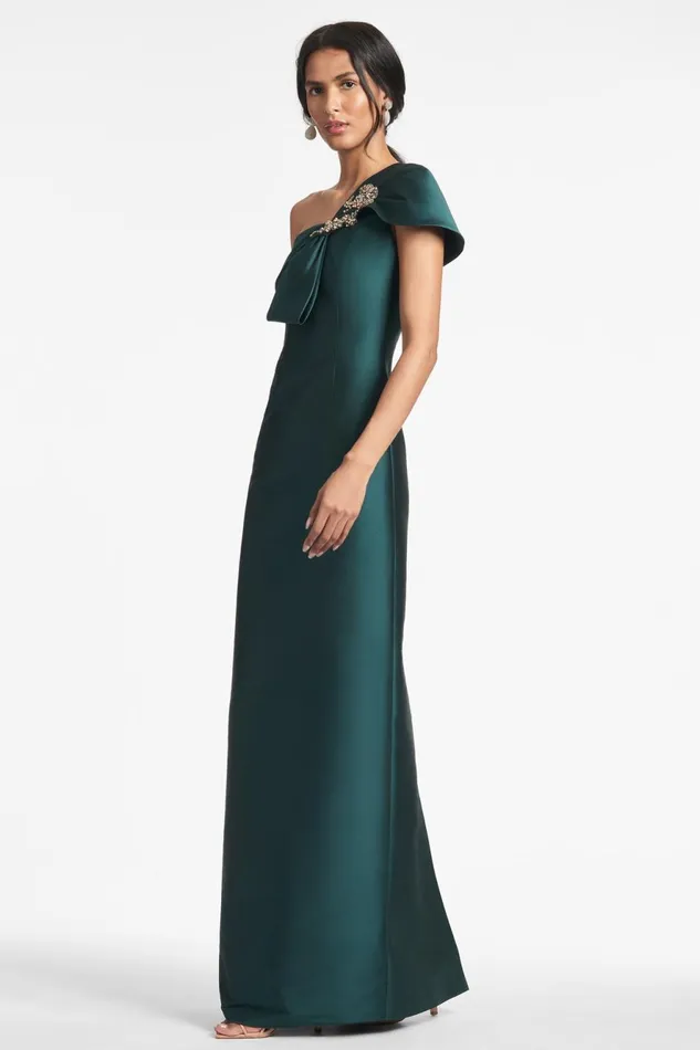 Ines Gown 8211 Forest Green Women Sachin and Babi Formal