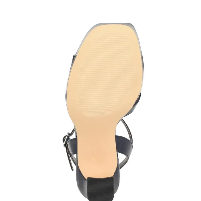 Iriv Platform Sandals Blue Patent Women Nine West Dress Iriv Platform Sandals Blue Patent Women Nine West Dress