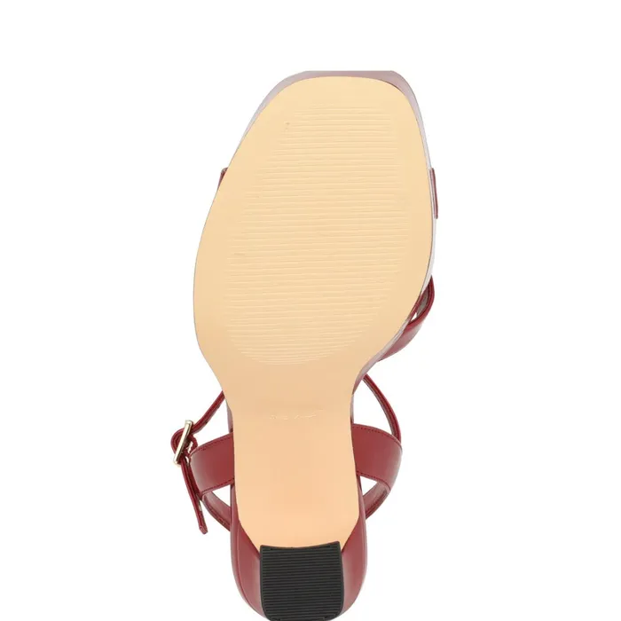 Iriv Platform Sandals Red Patent Women Nine West Heeled Iriv Platform Sandals Red Patent Women Nine West Heeled
