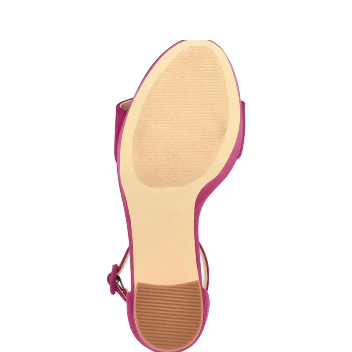 Ivana Ankle Strap Sandals Pink Suede Women Nine West Heeled Ivana Ankle Strap Sandals Pink Suede Women Nine West Heeled