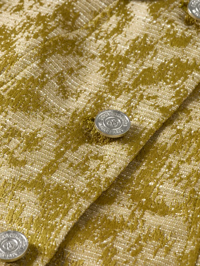 JACQUARD FITTED TRUCKER BLAZER Ikat Leopard Women Scotch and Soda Blazers