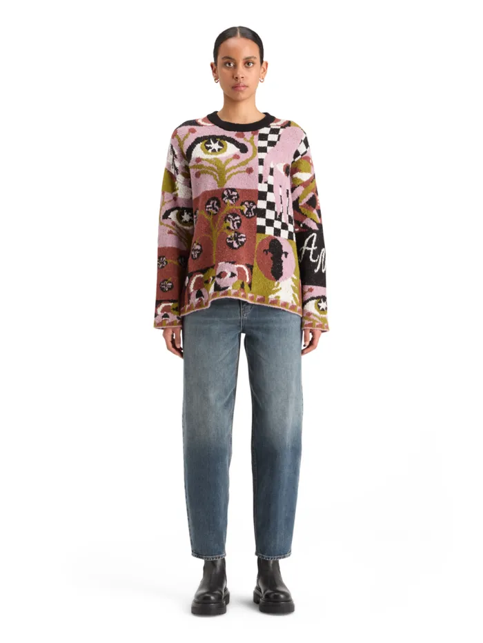 JACQUARD OVERSIZED PULLOVER Free Mind Jacquard Women Scotch and Soda Knitwear