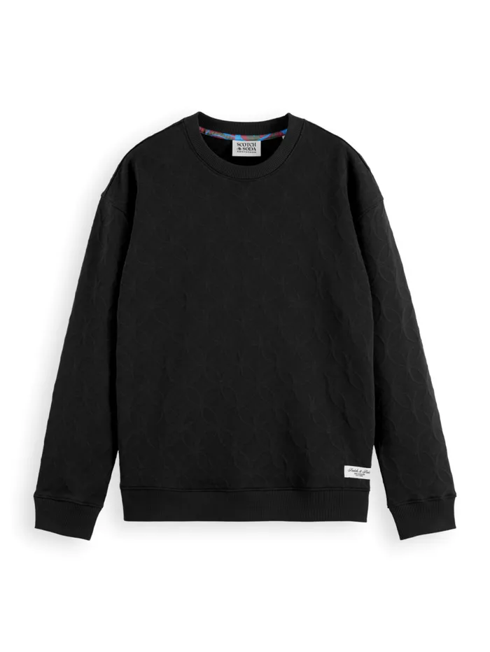 Jacquard Regular Fit Sweatshirt Black Men Scotch and Soda Sweatshirts and Hoodies Jacquard Regular Fit Sweatshirt Black Men Scotch and Soda Sweatshirts and Hoodies