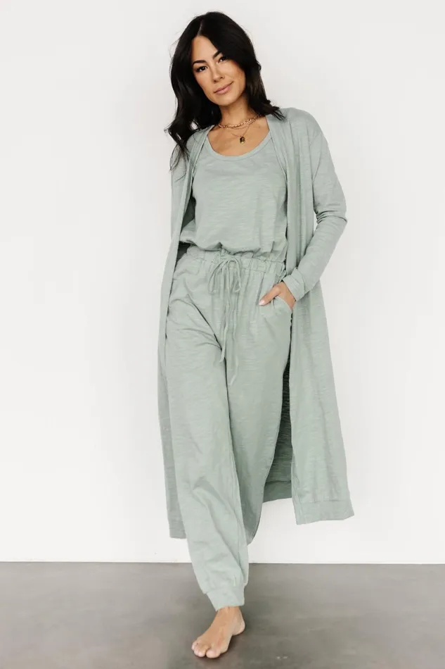 Janae Jumpsuit Cardigan Set Sage Women Baltic Born Cardigans