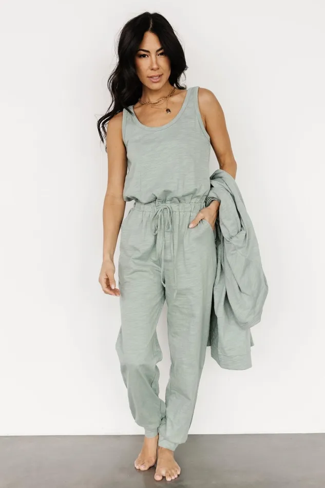 Janae Jumpsuit Cardigan Set Sage Women Baltic Born Cardigans