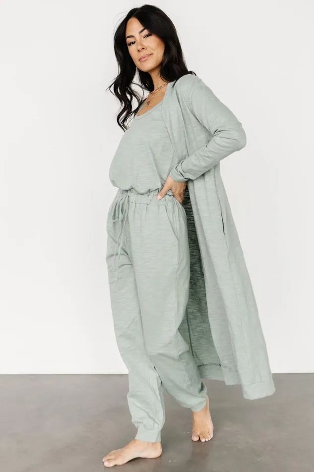 Janae Jumpsuit Cardigan Set Sage Women Baltic Born Cardigans