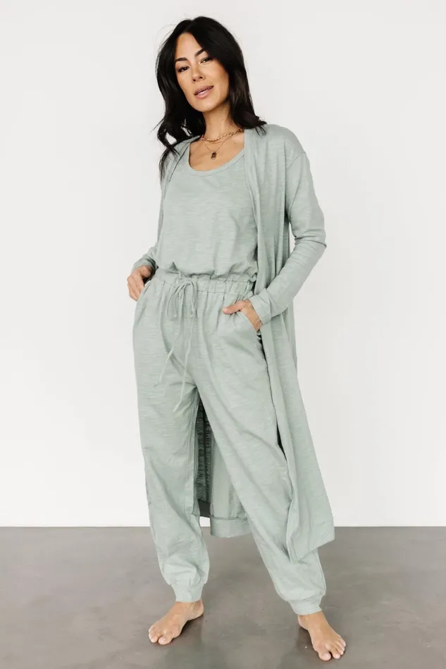 Janae Jumpsuit Cardigan Set Sage Women Baltic Born Cardigans