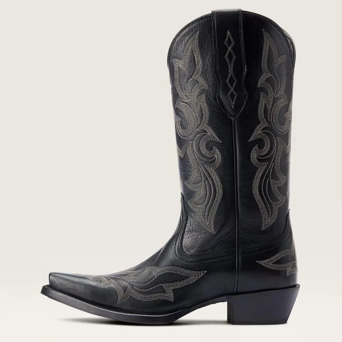 Jennings StretchFit Western Boot Black Deertan Women Ariat Western Boots Jennings StretchFit Western Boot Black Deertan Women Ariat Western Boots