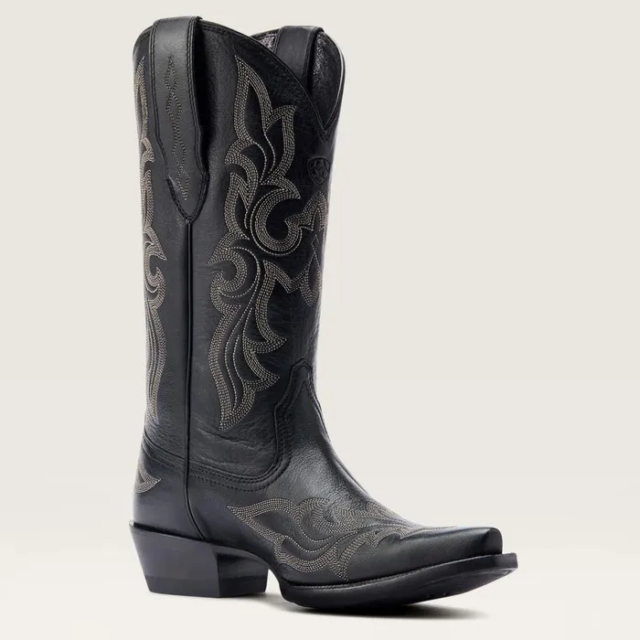 Jennings StretchFit Western Boot Black Deertan Women Ariat Western Boots Jennings StretchFit Western Boot Black Deertan Women Ariat Western Boots