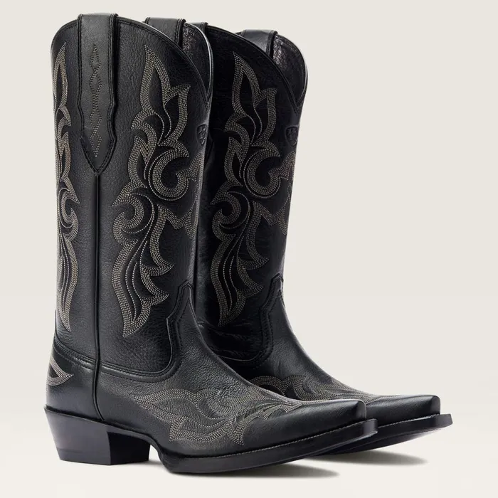 Jennings StretchFit Western Boot Black Deertan Women Ariat Western Boots Jennings StretchFit Western Boot Black Deertan Women Ariat Western Boots