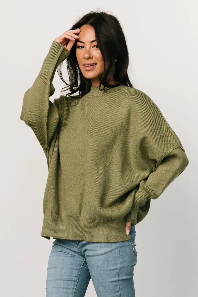 Jeremiah Knit Sweater Olive Women Baltic Born Sweaters