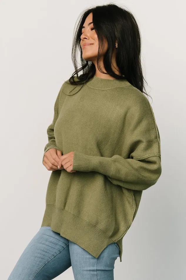 Jeremiah Knit Sweater Olive Women Baltic Born Sweaters Jeremiah Knit Sweater Olive Women Baltic Born Sweaters