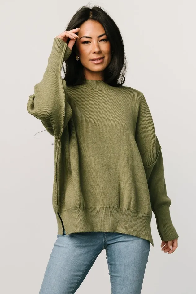 Jeremiah Knit Sweater Olive Women Baltic Born Sweaters Jeremiah Knit Sweater Olive Women Baltic Born Sweaters