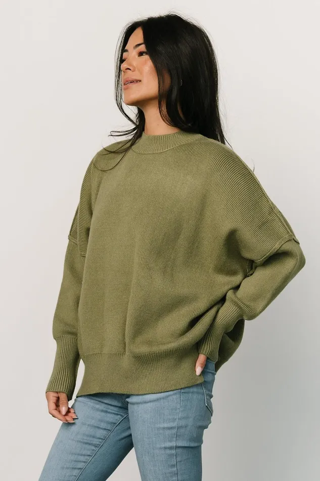 Jeremiah Knit Sweater Olive Women Baltic Born Sweaters Jeremiah Knit Sweater Olive Women Baltic Born Sweaters
