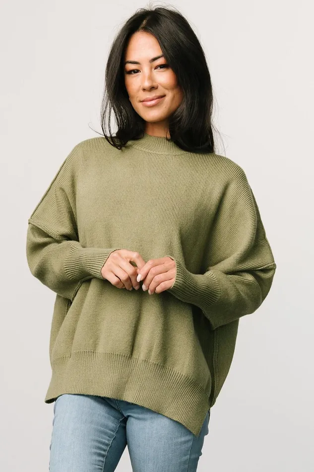 Jeremiah Knit Sweater Olive Women Baltic Born Sweaters Jeremiah Knit Sweater Olive Women Baltic Born Sweaters
