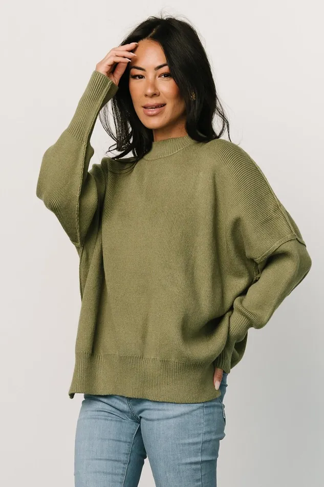 Jeremiah Knit Sweater Olive Women Baltic Born Sweaters Jeremiah Knit Sweater Olive Women Baltic Born Sweaters