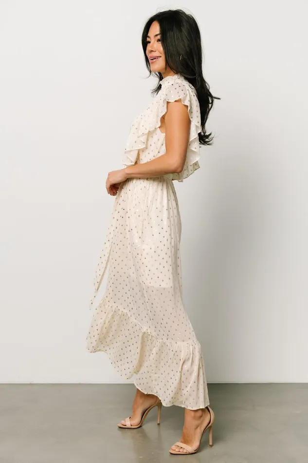 Jerika Midi Dress Natural Gold Women Baltic Born Midi Dresses