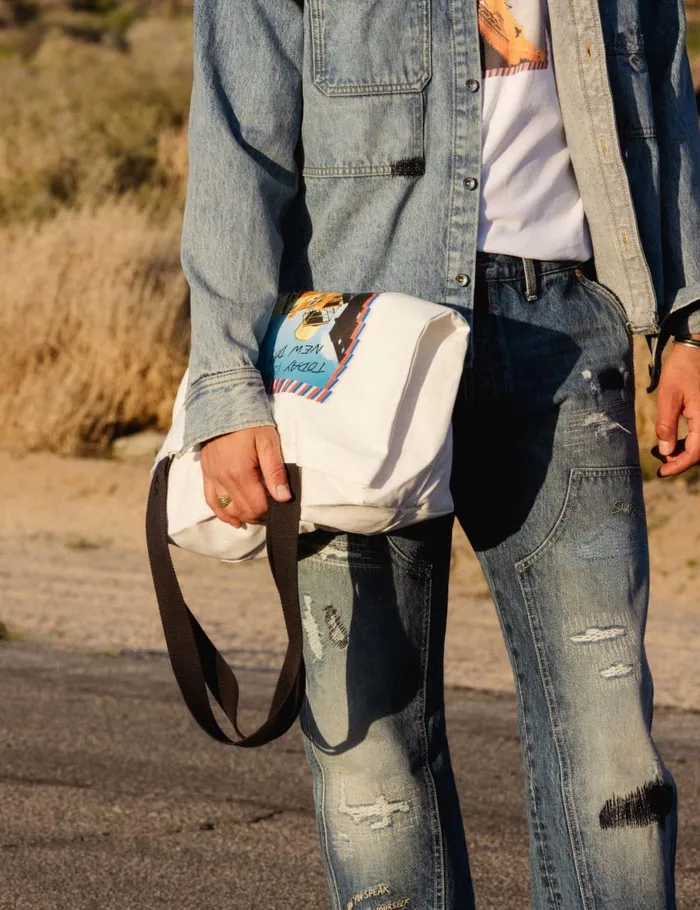 JOE JONAS X SCOTCH SODA PRINTED CANVAS TOTE White Women Scotch and Soda Bags JOE JONAS X SCOTCH SODA PRINTED CANVAS TOTE White Women Scotch and Soda Bags