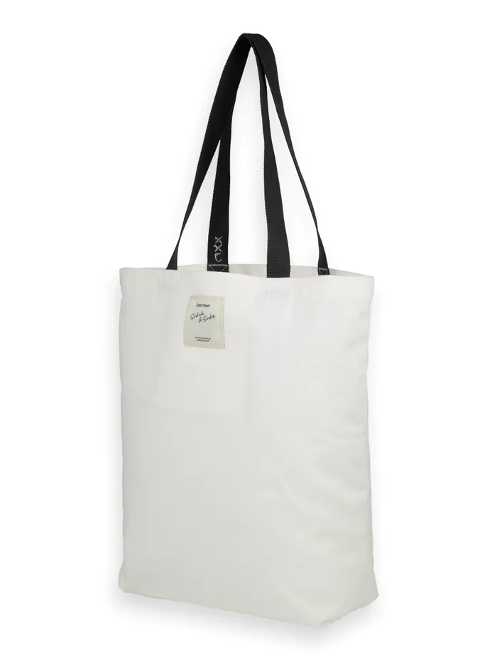 JOE JONAS X SCOTCH SODA PRINTED CANVAS TOTE White Women Scotch and Soda Bags JOE JONAS X SCOTCH SODA PRINTED CANVAS TOTE White Women Scotch and Soda Bags