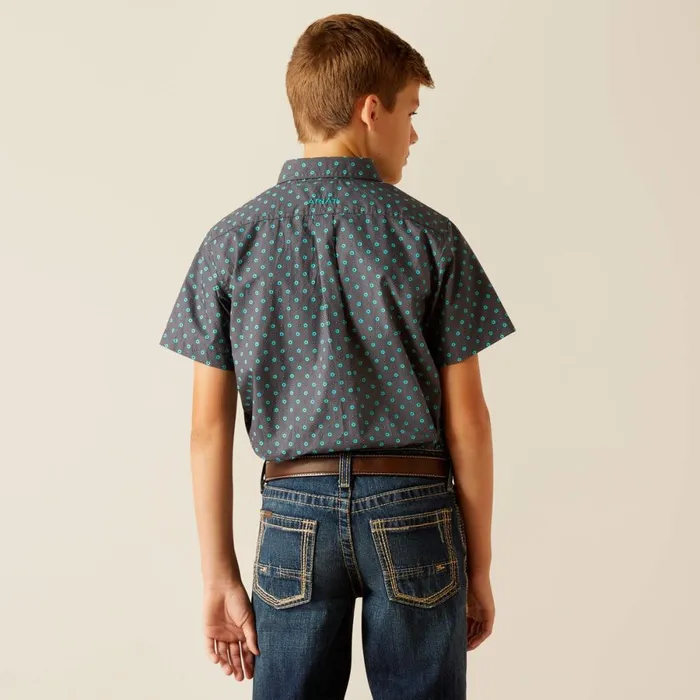 Johnnie Classic Fit Shirt Grey Kids Ariat Button Down Shirts Johnnie Classic Fit Shirt Grey Kids Ariat Button Down Shirts