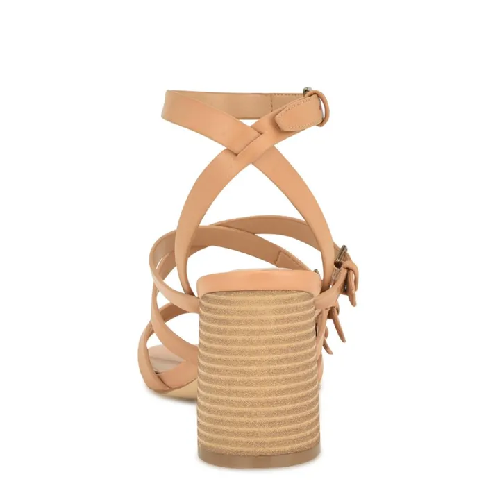 Karrly Ankle Strap Heeled Sandals Light Natural Women Nine West Mid Heels Karrly Ankle Strap Heeled Sandals Light Natural Women Nine West Mid Heels