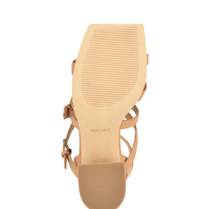Karrly Ankle Strap Heeled Sandals Light Natural Women Nine West Mid Heels Karrly Ankle Strap Heeled Sandals Light Natural Women Nine West Mid Heels