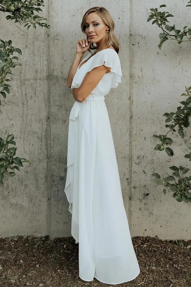 Katya Ruffle Maxi Dress White Women Baltic Born Bridal Katya Ruffle Maxi Dress White Women Baltic Born Bridal