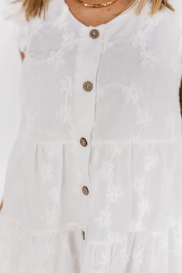 Kayla Button Up Short Dress Off White Women Baltic Born Cover Ups Kayla Button Up Short Dress Off White Women Baltic Born Cover Ups