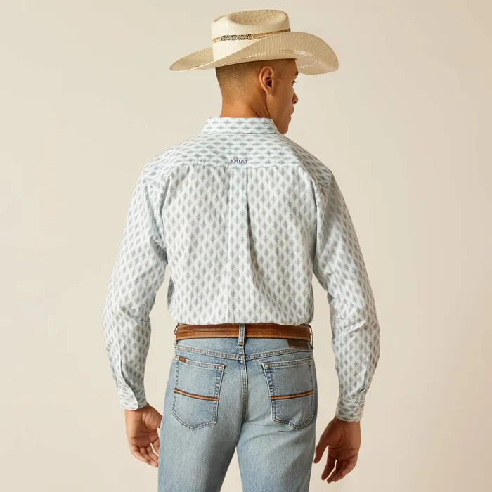 Kendrick Fitted Shirt White Men Ariat Button Down Shirts Kendrick Fitted Shirt White Men Ariat Button Down Shirts