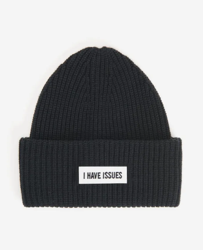 Kenneth Cole Beanies MenWomen Site Exclusive I Have Issues Beanie Black