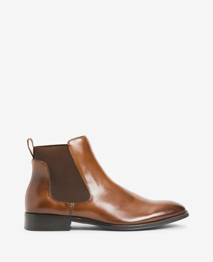 Kenneth Cole Boots Men Tully Chelsea Boot Cognac