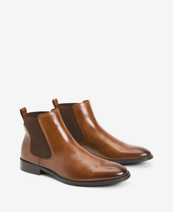 Kenneth Cole Boots Men Tully Chelsea Boot Cognac Kenneth Cole Boots Men Tully Chelsea Boot Cognac