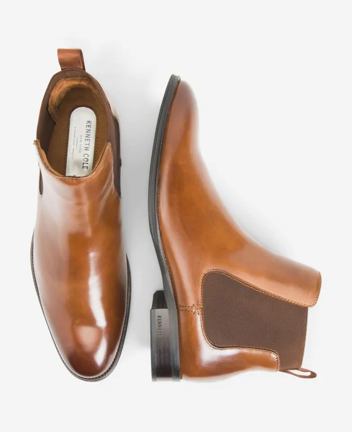 Kenneth Cole Boots Men Tully Chelsea Boot Cognac Kenneth Cole Boots Men Tully Chelsea Boot Cognac