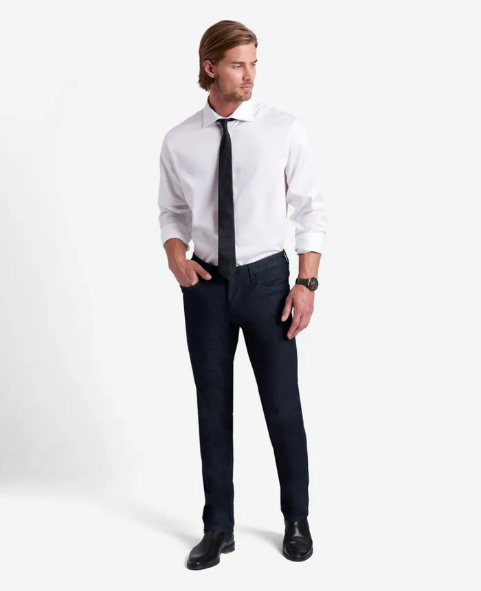 Kenneth Cole Denim Men SlimFit Recycled Stretch Denim Jeans Clinton 8211 Dark Indigo
