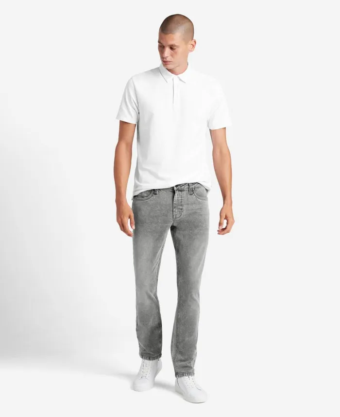 Kenneth Cole Denim Men SlimFit Recycled Stretch Denim Jeans Lehr 8211 Acid Wash Grey