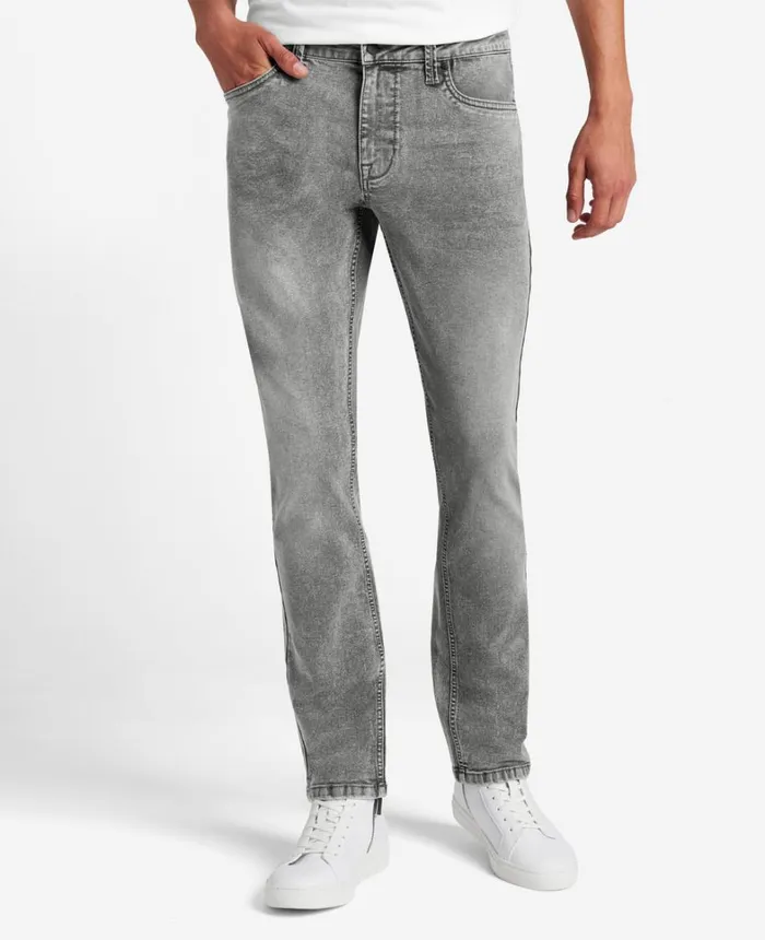 Kenneth Cole Denim Men SlimFit Recycled Stretch Denim Jeans Lehr 8211 Acid Wash Grey
