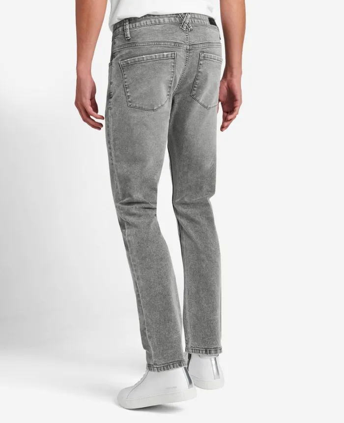 Kenneth Cole Denim Men SlimFit Recycled Stretch Denim Jeans Lehr 8211 Acid Wash Grey