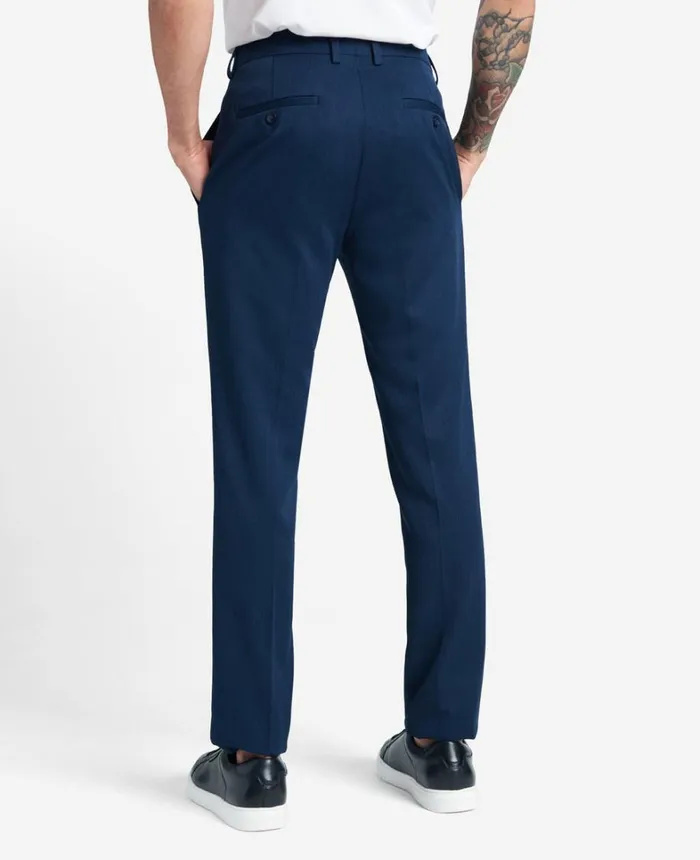 Kenneth Cole Dress Pants Men Stretch Urban Heather SlimFit Flex Waistband Dress Pant Blue Kenneth Cole Dress Pants Men Stretch Urban Heather SlimFit Flex Waistband Dress Pant Blue