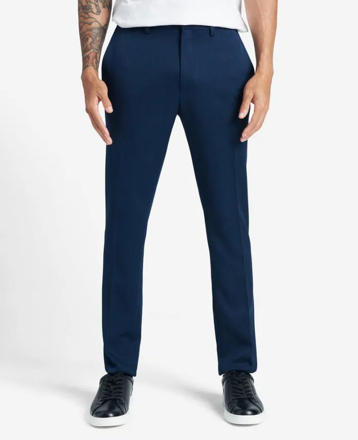 Kenneth Cole Dress Pants Men Stretch Urban Heather SlimFit Flex Waistband Dress Pant Blue Kenneth Cole Dress Pants Men Stretch Urban Heather SlimFit Flex Waistband Dress Pant Blue